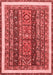 Abstract Red Modern Area Rugs