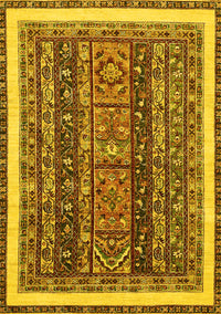 Abstract Yellow Modern Rug, abs564yw