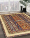 Machine Washable Abstract Red Brown Rug in a Family Room, wshabs564