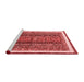 Modern Red Washable Rugs