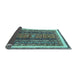 Sideview of Abstract Light Blue Modern Rug, abs564lblu