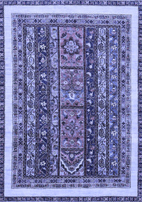 Abstract Blue Modern Rug, abs564blu