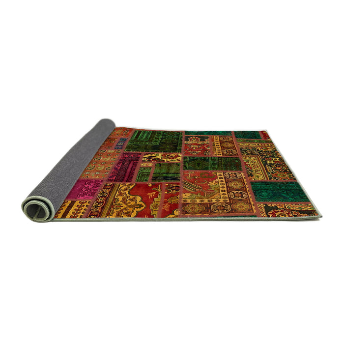 Sideview of Abstract Red Oriental Rug, abs5650
