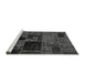 Sideview of Machine Washable Oriental Gray Modern Rug, wshabs5650gry