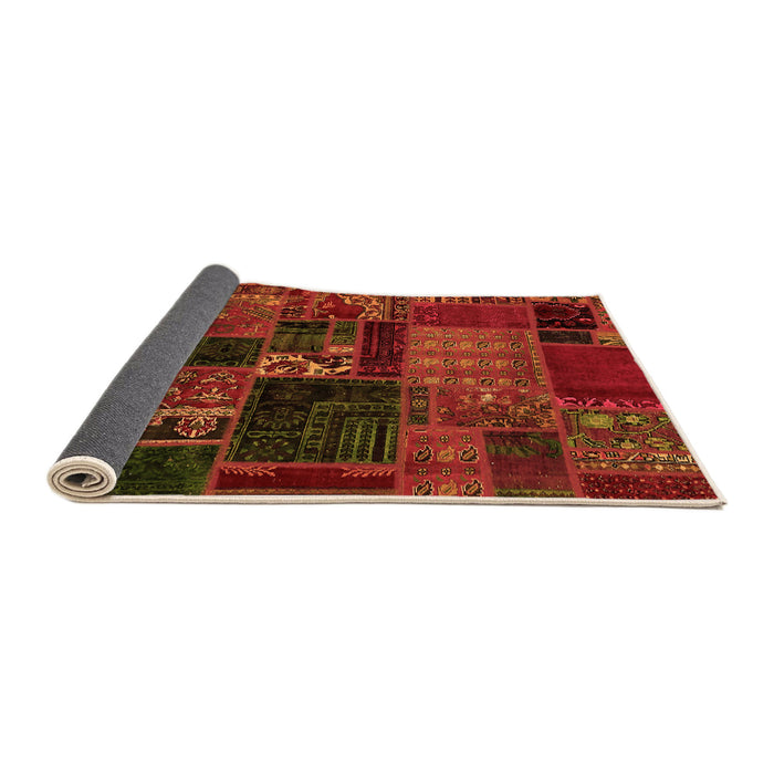 Sideview of Oriental Orange Modern Rug, abs5650org