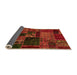 Sideview of Oriental Orange Modern Rug, abs5650org