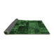 Sideview of Oriental Emerald Green Modern Rug, abs5650emgrn