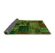 Sideview of Oriental Green Modern Rug, abs5650grn