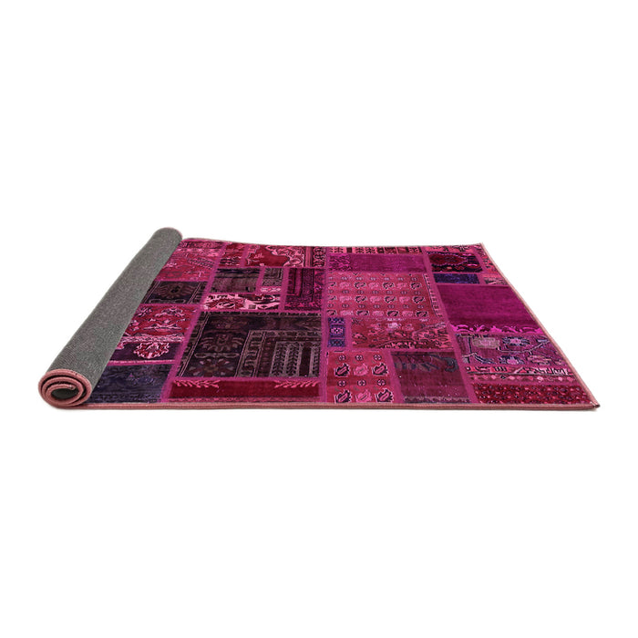 Sideview of Oriental Pink Modern Rug, abs5650pnk