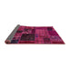 Sideview of Oriental Pink Modern Rug, abs5650pnk