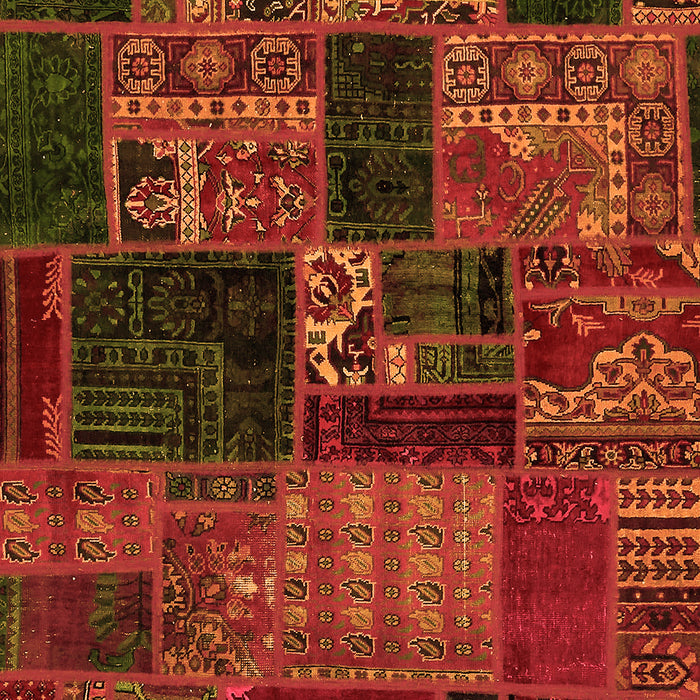 Machine Washable Oriental Orange Modern Area Rugs, wshabs5650org