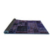 Sideview of Oriental Blue Modern Rug, abs5650blu