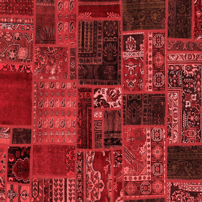 Machine Washable Oriental Red Modern Rug, wshabs5650red