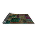 Sideview of Oriental Light Blue Modern Rug, abs5650lblu