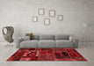 Modern Red Washable Rugs