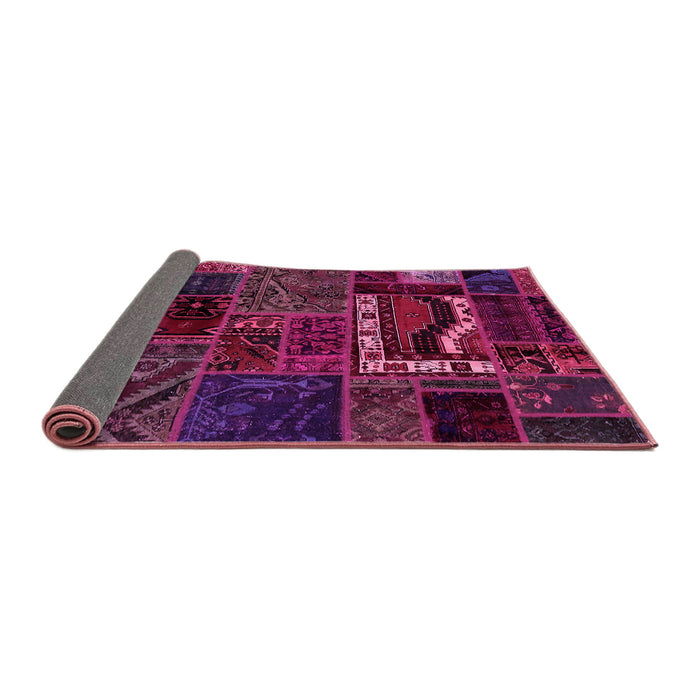 Sideview of Oriental Pink Modern Rug, abs5651pnk