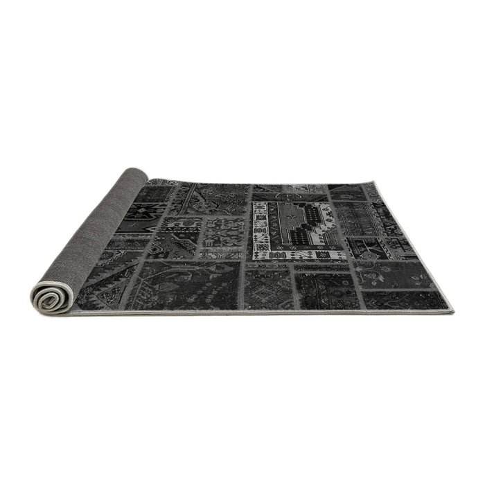 Sideview of Oriental Gray Modern Rug, abs5651gry