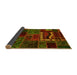 Sideview of Oriental Yellow Modern Rug, abs5651yw