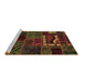 Sideview of Machine Washable Oriental Brown Modern Rug, wshabs5651brn