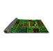 Sideview of Oriental Green Modern Rug, abs5651grn