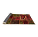 Sideview of Oriental Orange Modern Rug, abs5651org