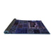 Sideview of Oriental Blue Modern Rug, abs5651blu