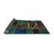 Sideview of Oriental Light Blue Modern Rug, abs5651lblu