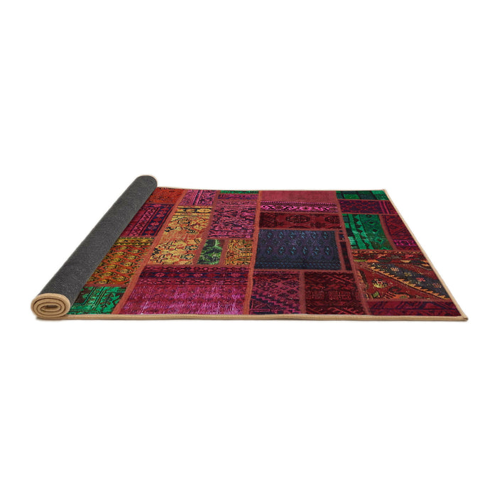 Sideview of Abstract Chestnut Brown Oriental Rug, abs5652