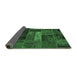 Sideview of Oriental Emerald Green Modern Rug, abs5652emgrn