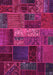 Machine Washable Oriental Pink Modern Rug, wshabs5652pnk