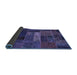 Sideview of Oriental Blue Modern Rug, abs5652blu