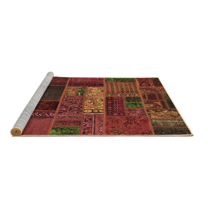 Sideview of Machine Washable Oriental Brown Modern Rug, wshabs5652brn