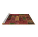 Sideview of Machine Washable Oriental Brown Modern Rug, wshabs5652brn