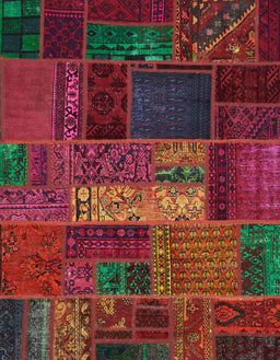 Abstract Chestnut Brown Oriental Rug, abs5652