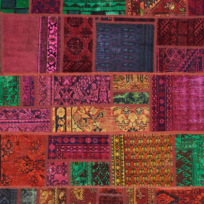 Machine Washable Abstract Chestnut Brown Rug, wshabs5652