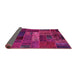 Sideview of Oriental Pink Modern Rug, abs5652pnk