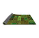 Sideview of Oriental Green Modern Rug, abs5652grn