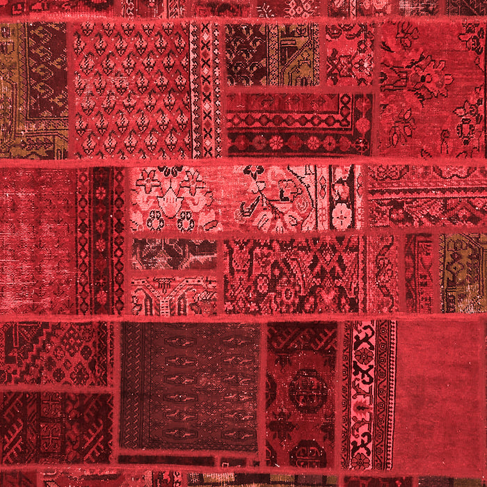 Machine Washable Oriental Red Modern Rug, wshabs5652red