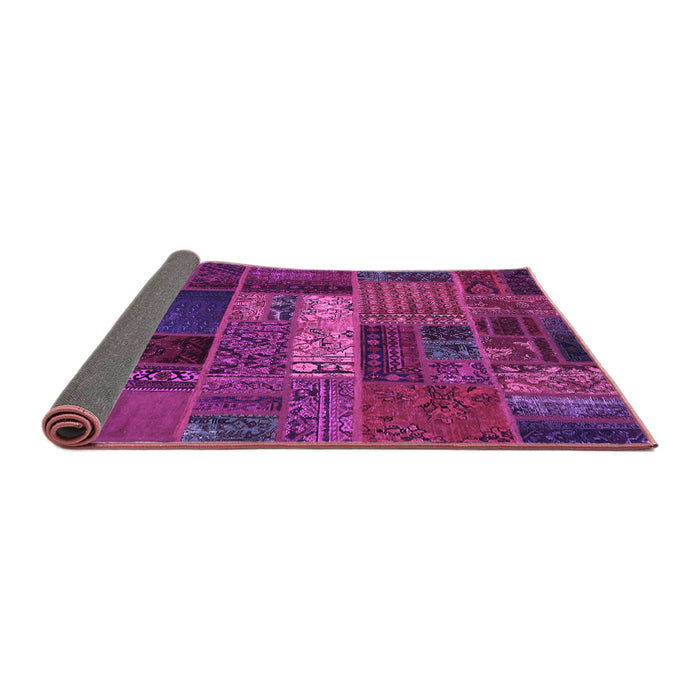 Sideview of Oriental Purple Modern Rug, abs5652pur