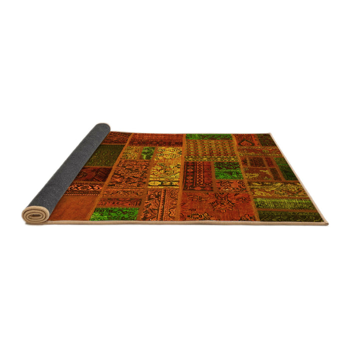 Sideview of Oriental Yellow Modern Rug, abs5652yw