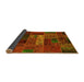 Sideview of Oriental Yellow Modern Rug, abs5652yw