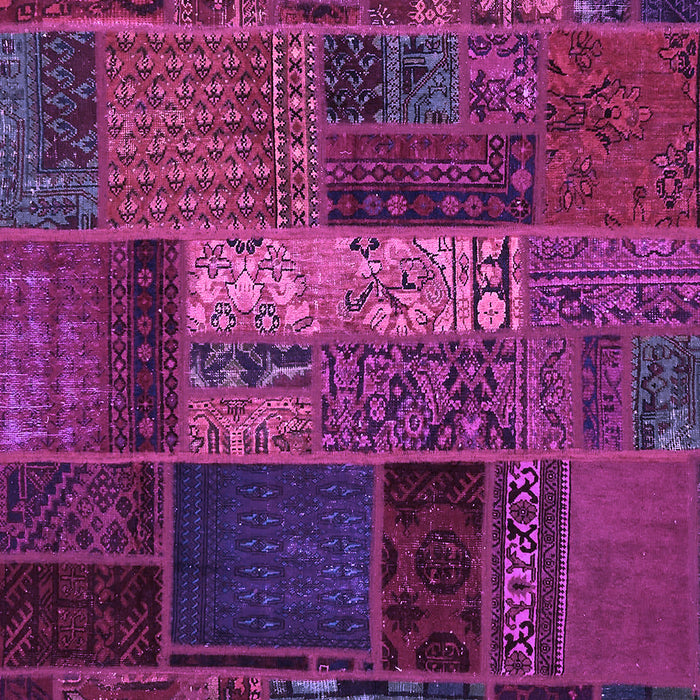 Machine Washable Oriental Purple Modern Area Rugs, wshabs5652pur