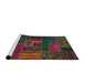 Sideview of Machine Washable Abstract Coffee Brown Rug, wshabs5653