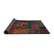 Sideview of Abstract Coffee Brown Oriental Rug, abs5653