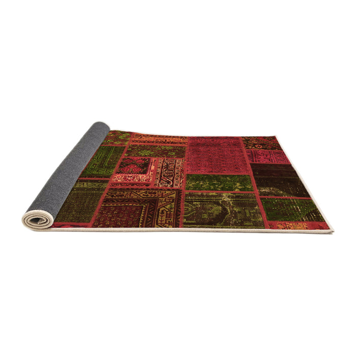 Sideview of Oriental Orange Modern Rug, abs5653org