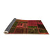 Sideview of Oriental Orange Modern Rug, abs5653org