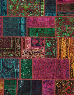 Abstract Coffee Brown Oriental Rug, abs5653