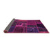 Sideview of Oriental Pink Modern Rug, abs5653pnk