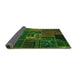 Sideview of Oriental Green Modern Rug, abs5653grn