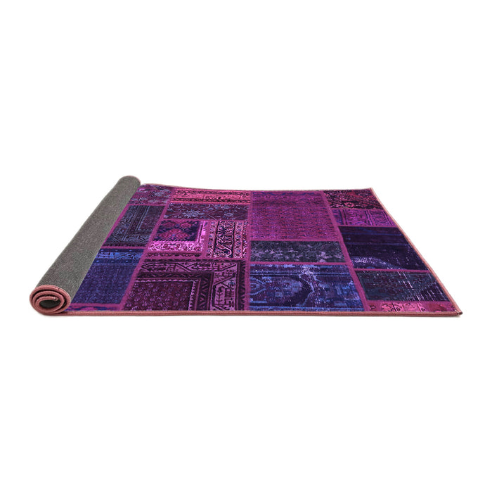 Sideview of Oriental Purple Modern Rug, abs5653pur